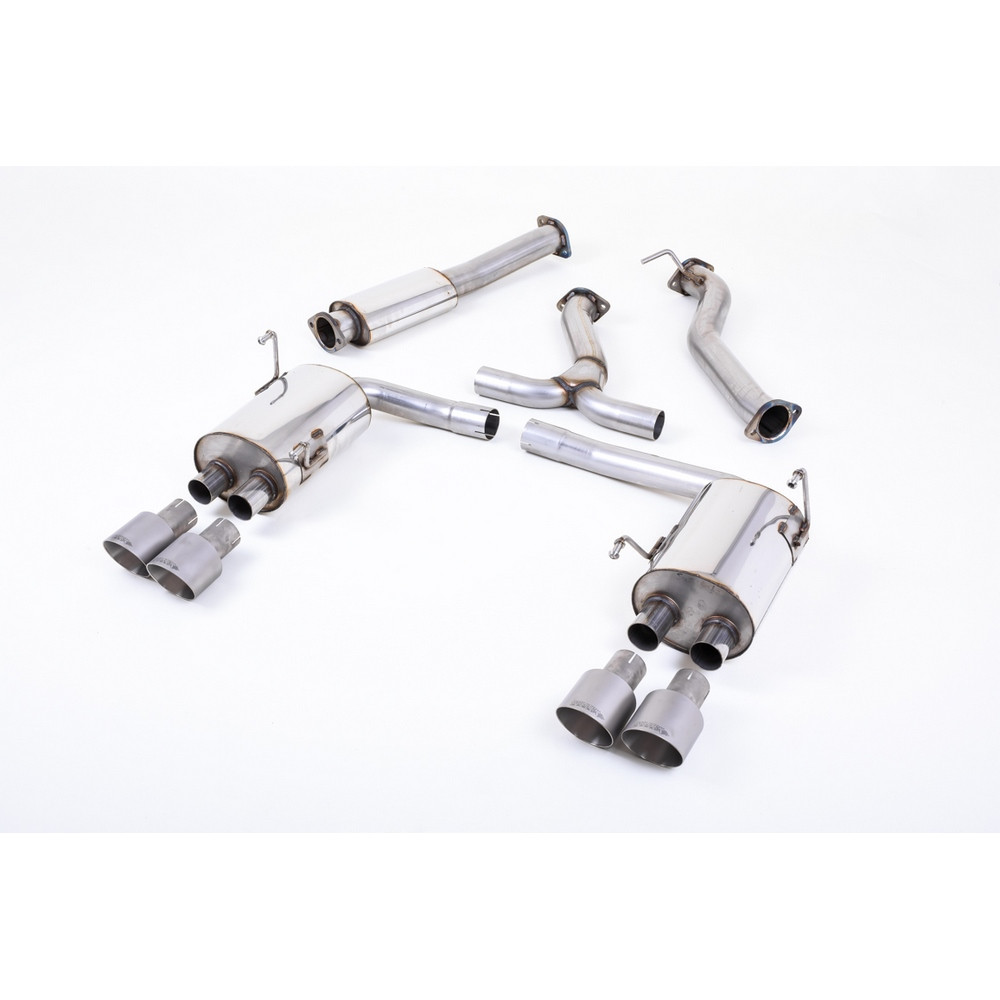 Milltek SSXSB045 Catback avec silencieux inter embout Quad GT100 Titane - MLK-SSXSB045 - SSXSB045