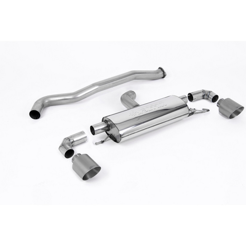 Milltek SSXTY129 FAP Terug zonder tussendemper GT115 Titanium tip - MLK-SSXTY129 - SSXTY129