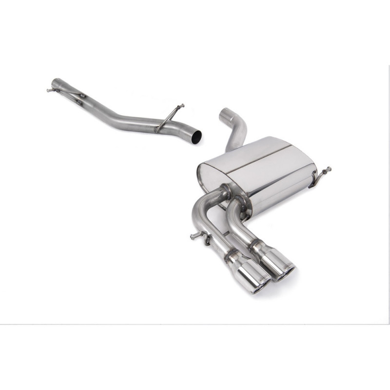 Milltek SSXVW046 Catback zonder Twin Jet 76 tussentipdemper - MLK-SSXVW046 - SSXVW046