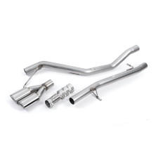 Milltek SSXVW199 Catback senza silenziatore intermedio Twin Oval