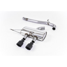 Milltek SSXVW217 Catback Race 76 sans silencieux inter embout Dual GT100 Black