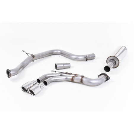 Milltek SSXVW241 Catback avec silencieux inter Homologuée CE embout Twin GT80