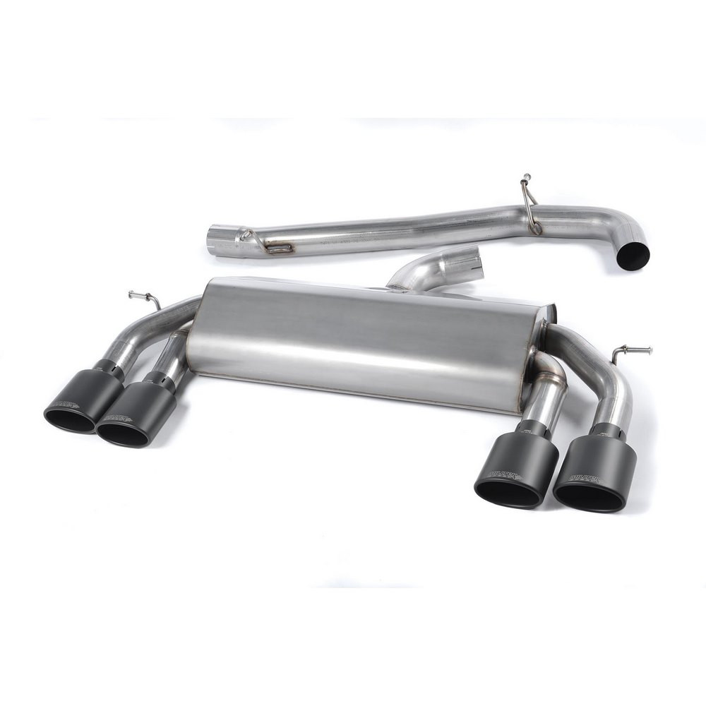 Milltek SSXVW306 Catback senza silenziatore inter senza Silenziatore Valvola posteriore Boccaglio ovale Nero Cerakote - MLK-SSXVW306 - SSXVW306