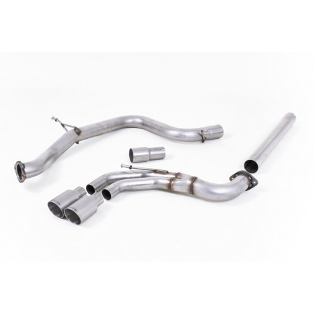 Milltek SSXVW340 Catback senza silenziatore intermedio Twin GT80 in titanio