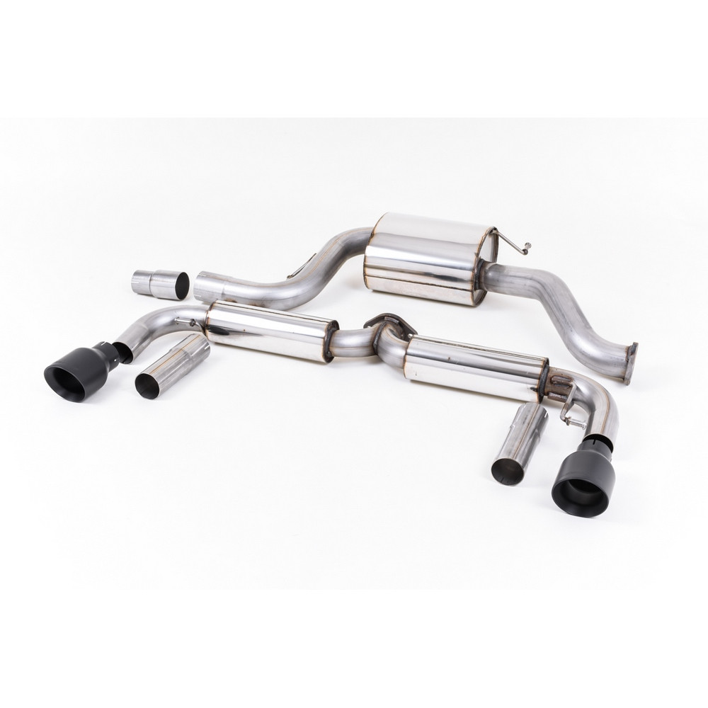 Milltek SSXVW345 Catback avec silencieux inter embout Dual GT100 Cerakote Black - MLK-SSXVW345 - SSXVW345