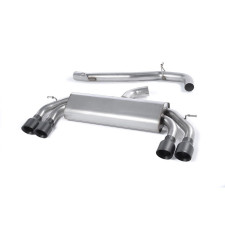 Milltek SSXVW407 Catback senza silenziatore inter senza silenziatore Valvola posteriore Quad GT100 Cerakote Black