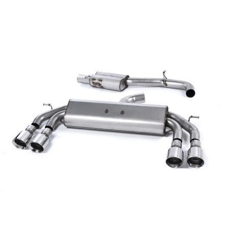Milltek SSXVW412 Catback avec silencieux inter sans Valve silencieux Arrière embout Quad GT100