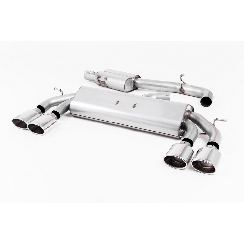 Milltek SSXVW426 Catback sans silencieux inter sans Valve silencieux Arrière embout Ovales - MLK-SSXVW426 - SSXVW426