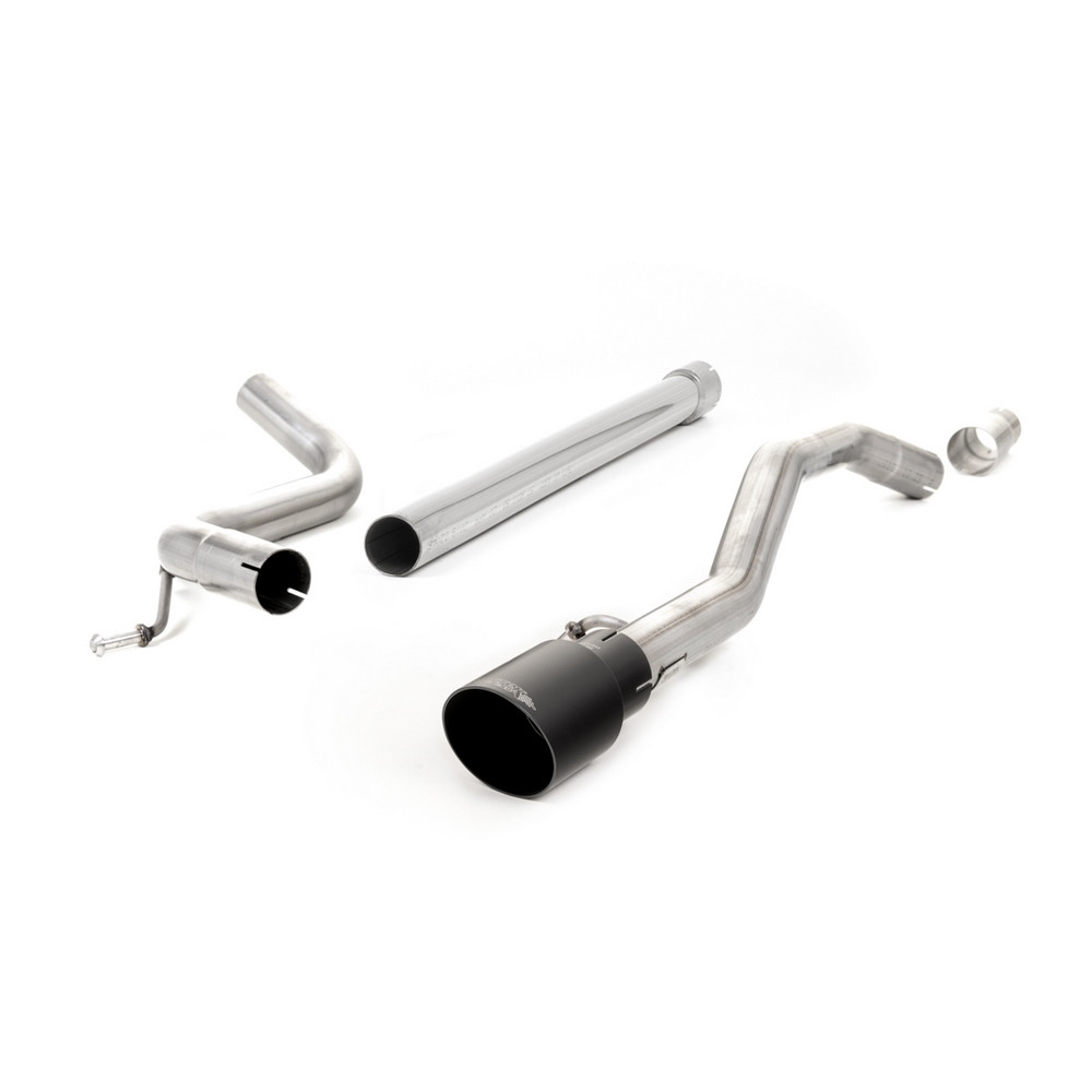Milltek SSXVW484 Catback senza silenziatore intermedio GT90 Nero Cerakote - MLK-SSXVW484 - SSXVW484