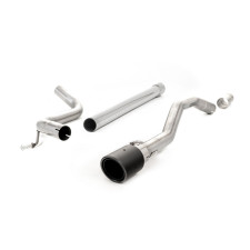Milltek SSXVW487 Catback zonder uitlaatdemper intertip Jet-90 Koolstof - MLK-SSXVW487 - SSXVW487
