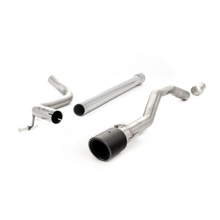 Milltek SSXVW487 Catback sans silencieux inter embout Jet-90 Carbone