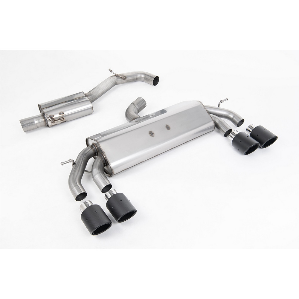 Milltek SSXVW587 Catback con marmitta inter senza marmitta Valve Ugello posteriore Quad Jet-100 Carbonio - MLK-SSXVW587 - SSXVW587