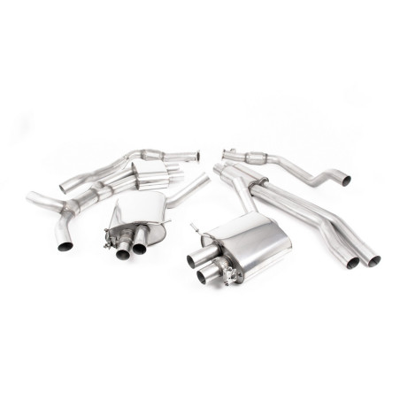 Milltek SSXAU806 Catback avec silencieux inter Homologuée CE embout Ovales Titane Burnt