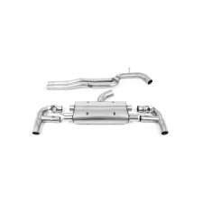 Milltek SSXAU886 Catback sans silencieux inter et valve silencieux arrière embout Ovales Titane