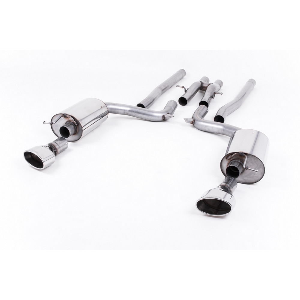Milltek SSXAU602 Catback sans silencieux inter embout Ovales - MLK-SSXAU602 - SSXAU602