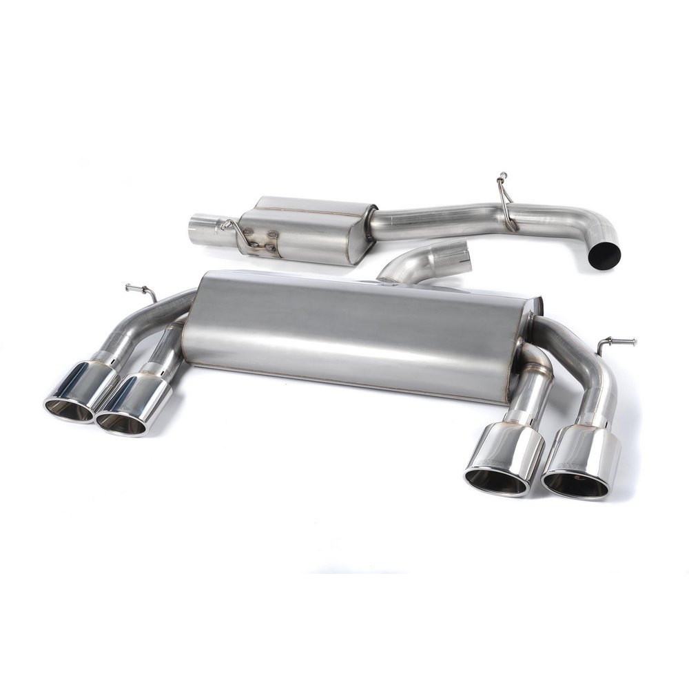 Milltek SSXVW308 Catback avec silencieux inter sans Valve silencieux Arrière embout Ovales - MLK-SSXVW308 - SSXVW308