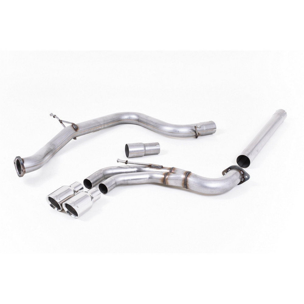 Milltek SSXVW242 Catback sans silencieux inter embout Twin GT80 - MLK-SSXVW242 - SSXVW242