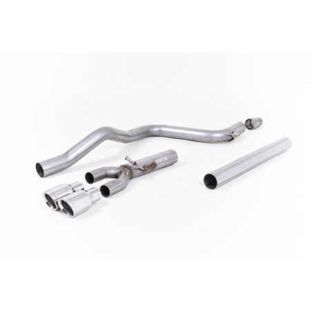 Milltek SSXSE155 Catback senza silenziatore intermedio Twin GT80