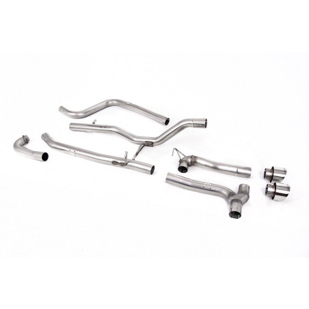 Exhaust - Dual Outlet Systems (Requires Maxton Diffuser) Non-Resonated (Louder) with Polished GT-100 Trims