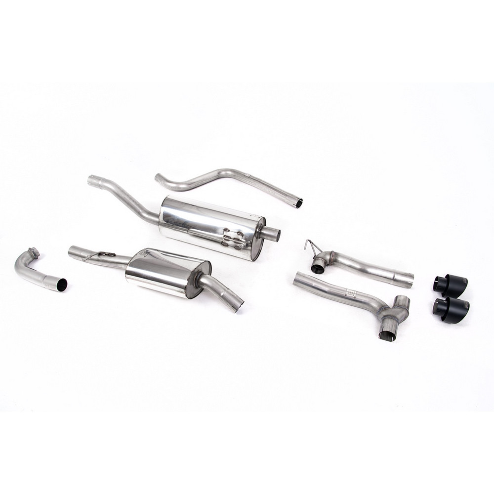 Exhaust - Dual Outlet Systems (Requires Maxton Diffuser) Resonated with Cerakote Black GT-100 Trims - ECE Approval Coming Soon ( - MLK-SSXFD376X - SSXFD376