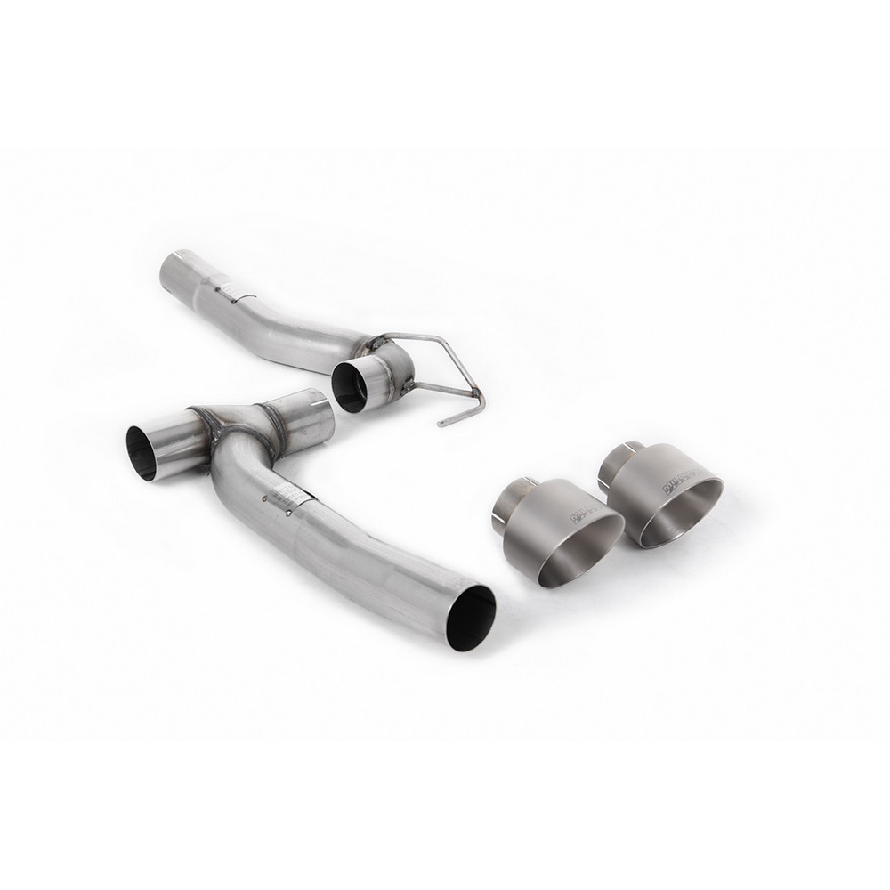 Miscellaneous - Upgrade Kits for Existing Milltek Cat Back Systems with Brushed Titanium GT-100 Trims - Requires Maxton Diffuser - MLK-SSXFD381X - SSXFD381