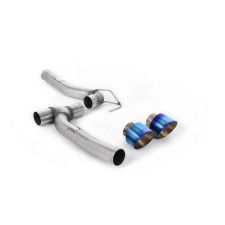 Miscellaneous - Upgrade Kits for Existing Milltek Cat Back Systems with Burnt/Blue Titanium GT-100 Trims - Requires Maxton Diffu