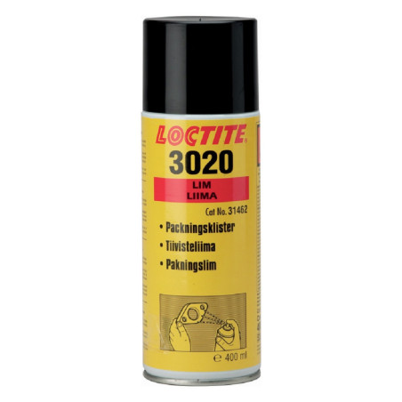 Spray adhésif Loctite 3020 pour le maintien des joints pré découpés (ex 99 MA) 400ml