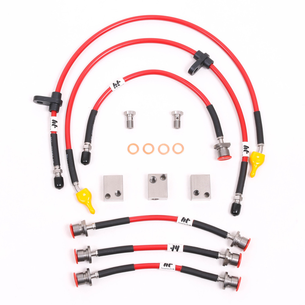 Gevlochten remslangen van Forge Honda Civic Type R FK11 - FO-HON-6-136.O - HON-6-136-ORANGE