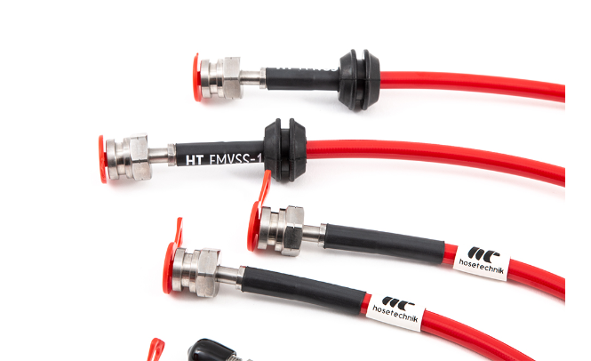 Forge brake hoses kit for Alfa Romeo MiTo 1.4 - FO-ALF-6-144.BT - ALF-6-144-TRANSPARENTBLUE