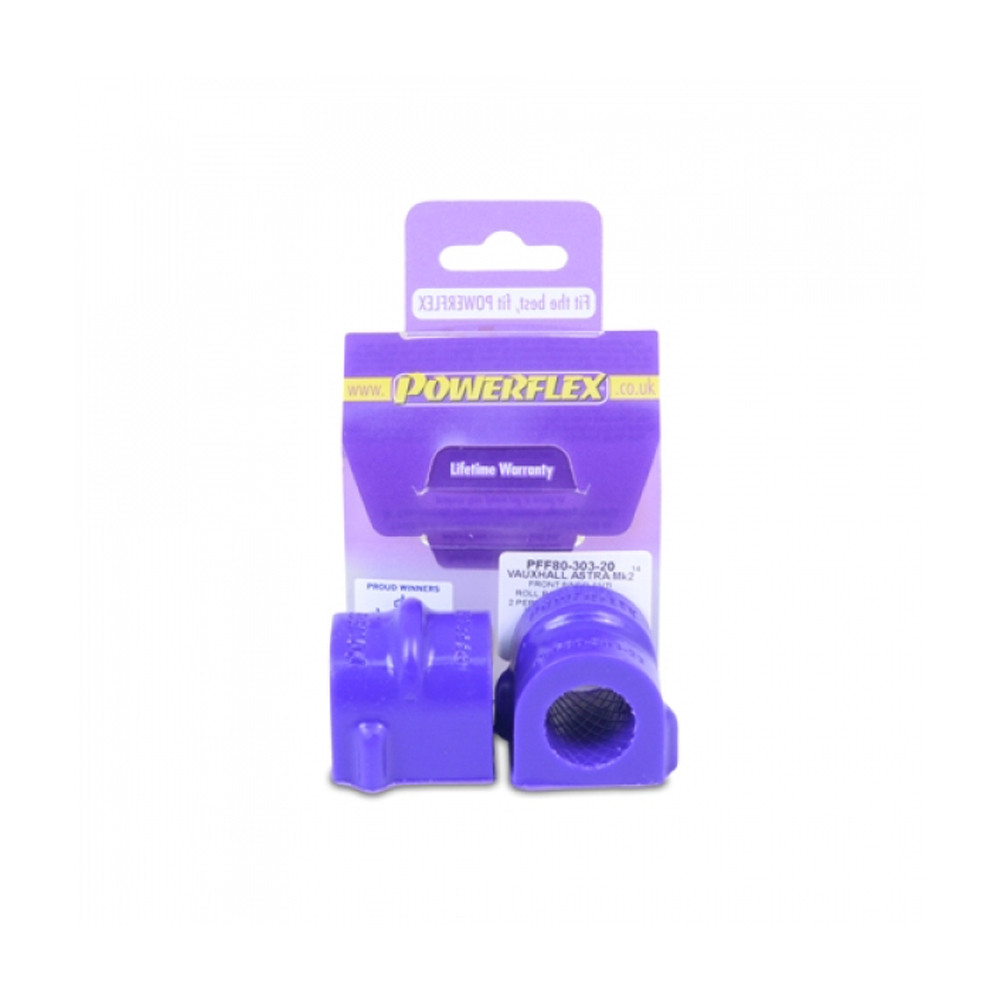 Silentbloc Powerflex pentru bară antiruliu, diametru 20 mm, Opel Kadett E (2 bucăți) - PF-F8030320-2 - PFF80-303-20 - 5055676509703