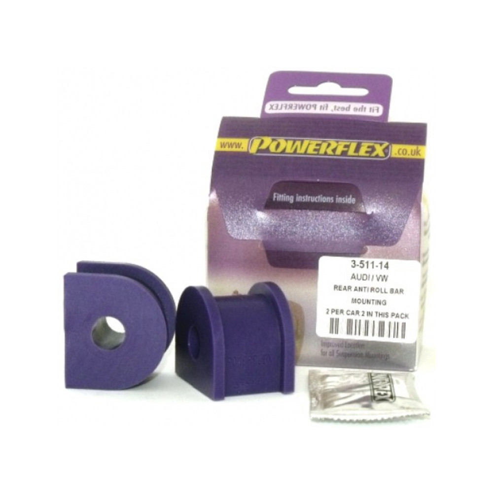 Silentbloc Powerflex pentru bară antiruliu spate Audi TT Quattro 14 mm (2 bucăți) - PF-R03511-14-2 - PFR3-511-14 - 5055676501028
