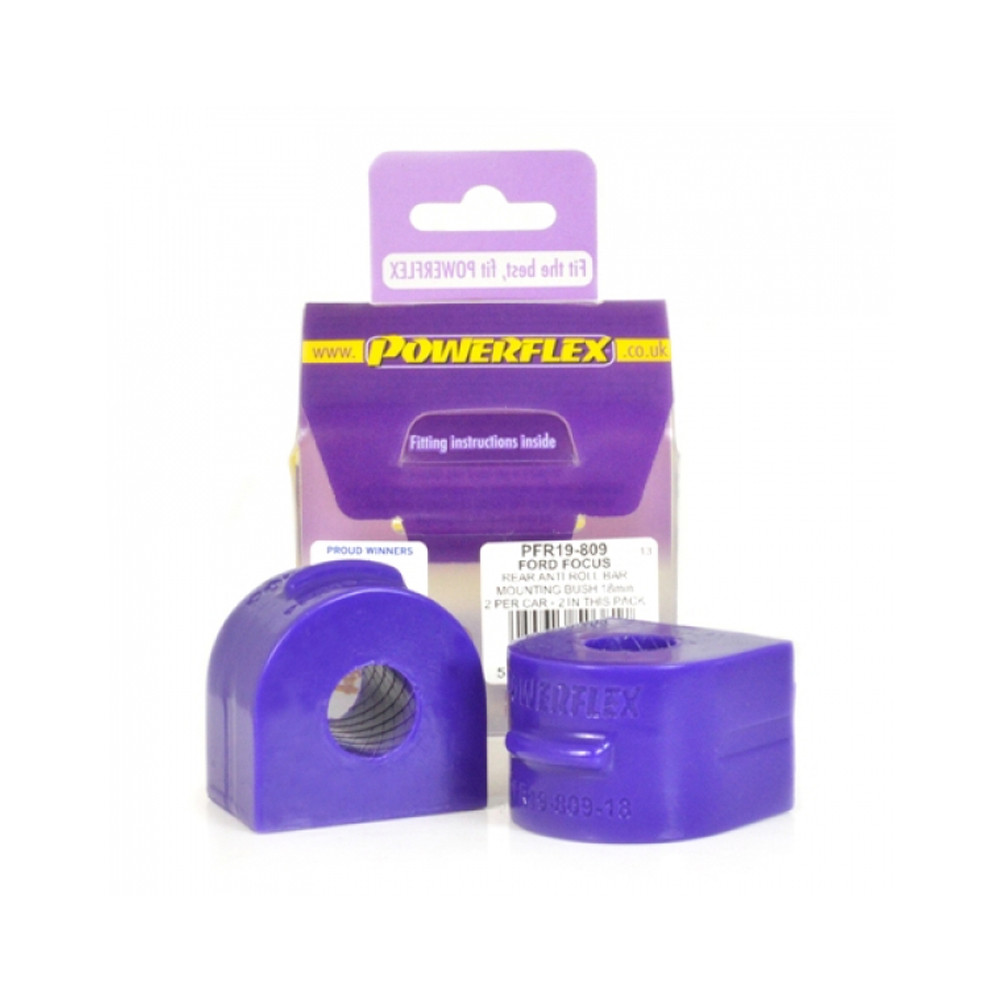 Silentbloc Powerflex pentru bară antiruliu spate Ford Focus (2 bucăți) - PF-R19809-2 - PFR19-809 - 5055676503817