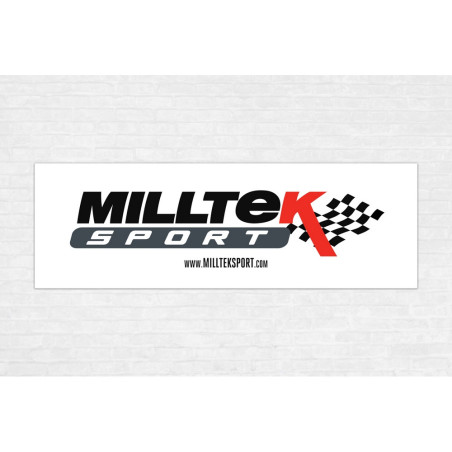 Banderole blanche Milltek Sport 1840x600 mm