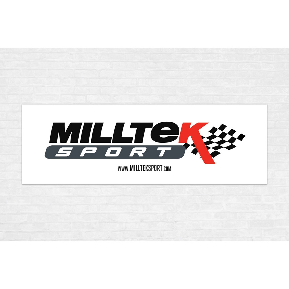 Milltek Sport witte banner 1840x600 mm - MLK-SSXMKT102-S - MSMKTB01W - 3661768906774