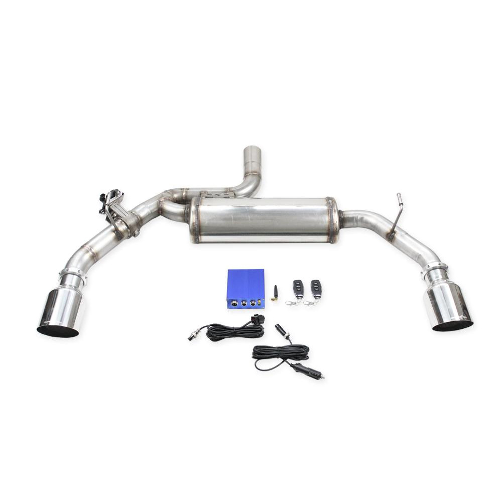 Inoxcar muffler with valve right + left 100mm Racing for Alfa Romeo Giuletta 1750Tbi Veloce 240cv 2016 on - IC-VALVGIUL01RA - VALV.GIULIETTA.01.RA - 3666618091792