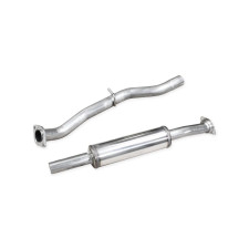 Inoxcar center pipe with muffler for Toyota GR86 2,4i 234cv (GPF) 2021 on