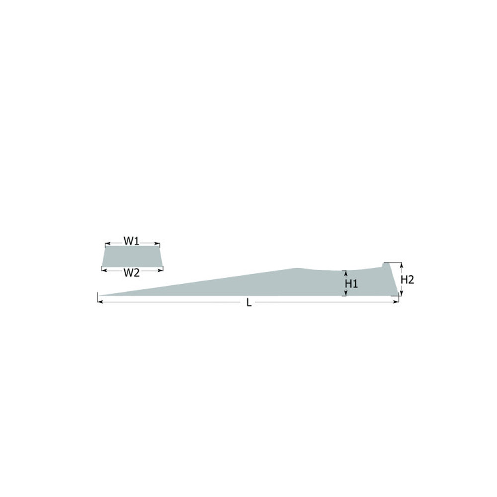 BG-Racing low-lift oprijplaten 445x250x65 (paar) - BG-R229 - BGR229 - 5060252099721