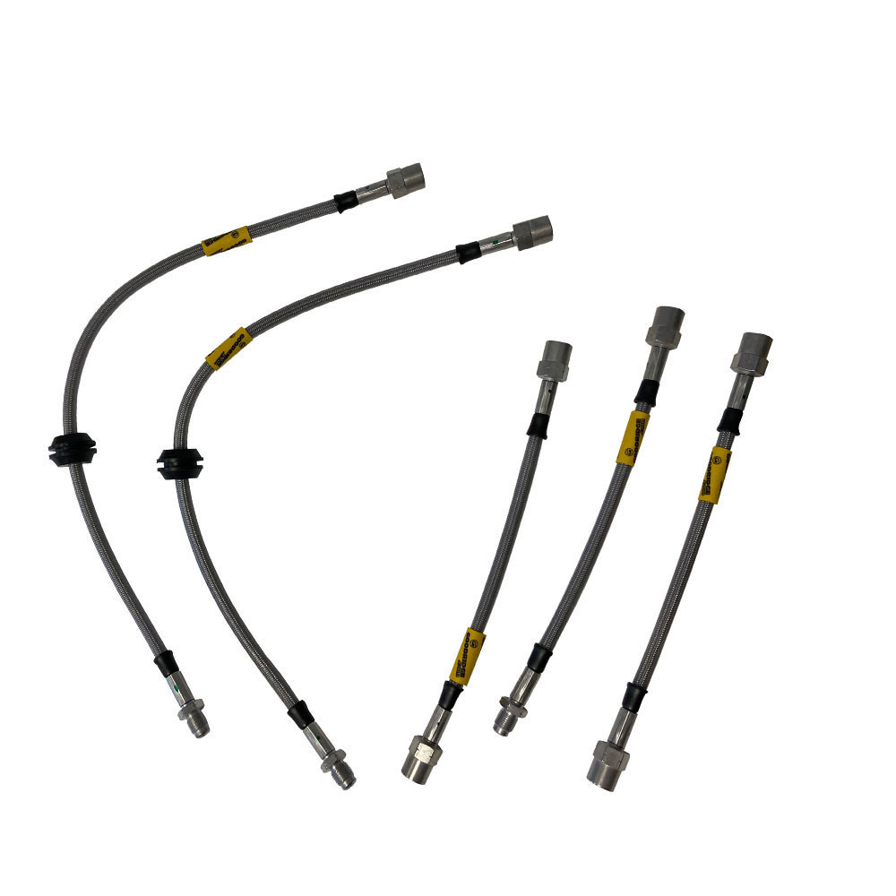 Set de furtunuri de frână Goodridge VK5 pentru Lancia Fulvia serie 2 și 1.3S - G-TLN0102-5P - SLN0102-5F - 3661768434550