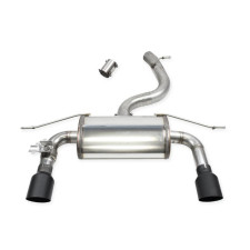 Terminale silenziato con valvola Black Ceramic Inoxcar per Audi TT (8S) 2,0TFSI Coupé Quattro S-Line 2014-2018