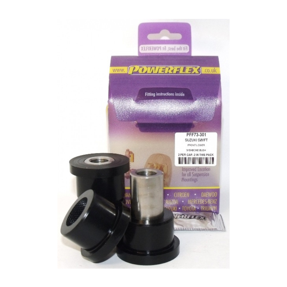 Silentbloc Powerflex triunghiular față pentru Suzuki Swift Sport fabricat după 2007 (2 bucăți) - PF-F73301-2 - PFF73-301 - 5055676508904
