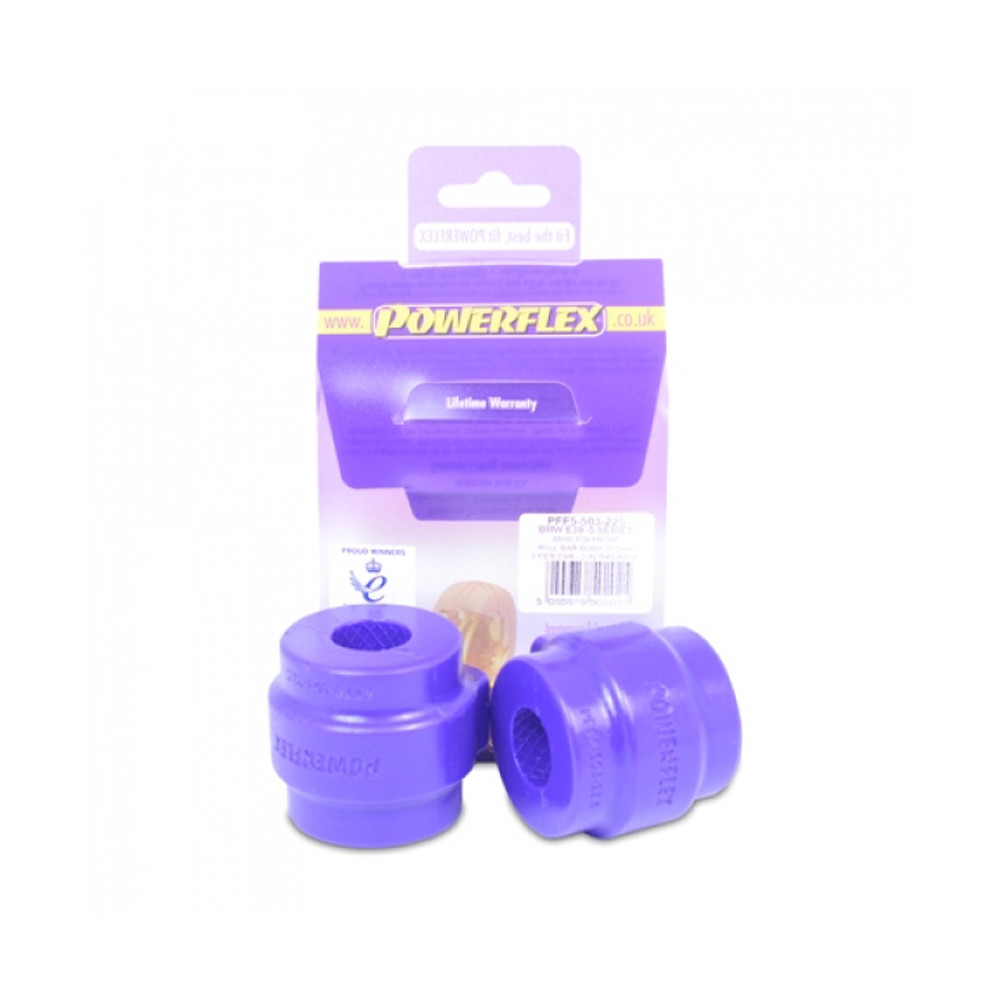 Silentbloc Powerflex pentru bară stabilizatoare față BMW M5 E39, diametru 22,5 mm (2 bucăți) - PF-F5503225-2 - PFF5-503-225 - 5055676502025