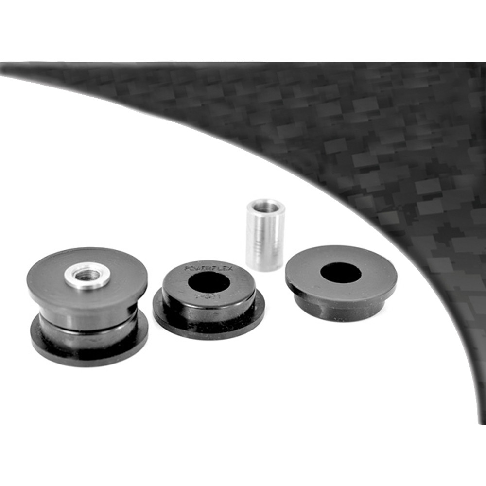 Silentbloc Powerflex negru, triunghiular, față, pentru Alfa Romeo GTV / P6 Spider 1967-1994 (2 bucăți) - PF-F01301-2N - PFF1-301BLK - 5055676514660