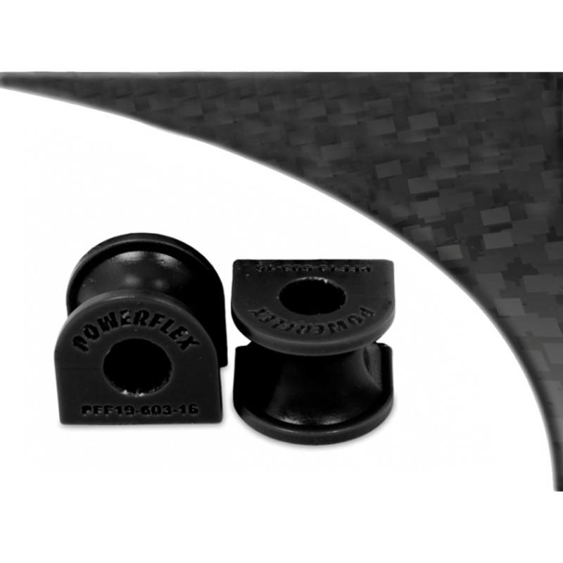 Silent-Bloc Powerflex Black Barra Anti-Rollio 16mm Ford Fiesta 1989-1996 / Escort 1990 (2 Pezzi) - PF-F19603-2N - PFF19-603BLK - 5055676516831