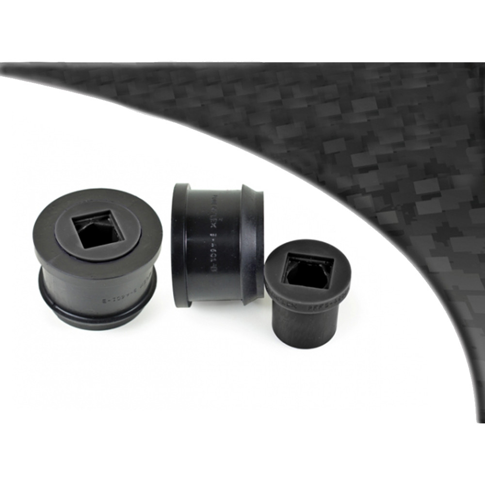 Silentbloc Powerflex negru, triunghiular, față, pentru BMW E46, diametru 66 mm (2 bucăți) - PF-F54601-2N - PFF5-4601BLK - 5055676523815