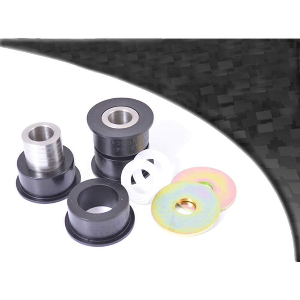 Silentbloc Powerflex negru, triunghiular, față, interior, Porsche 944 (2 bucăți) - PF-F57203-2N - PFF57-203BLK - 5055676520128