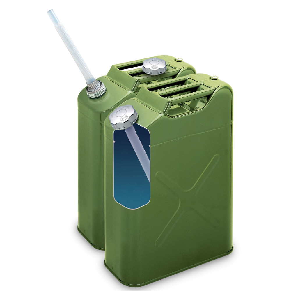 Jerrican / Bidon Métallique 20L + bec verseur - AS-JER20L-PRO - KANGR20 - 8424332880208
