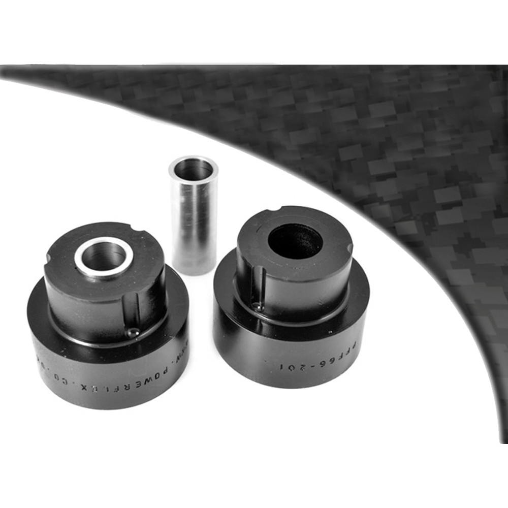 Silentbloc Powerflex negru pentru triunghiul din față și din spate, Saab 9-5 1998-2010 (2 bucăți) - PF-F66201-2N - PFF66-201BLK - 5055676522146