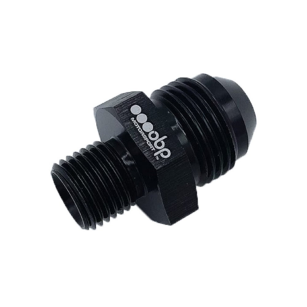 Adaptor tată/tată OBP 3/8 BSP-JIC din aluminiu negru - OBP-ADBSP38.D6 - OBPA-6-3/8BSP
