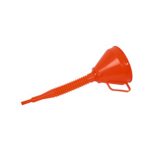Plastic trechter met slang