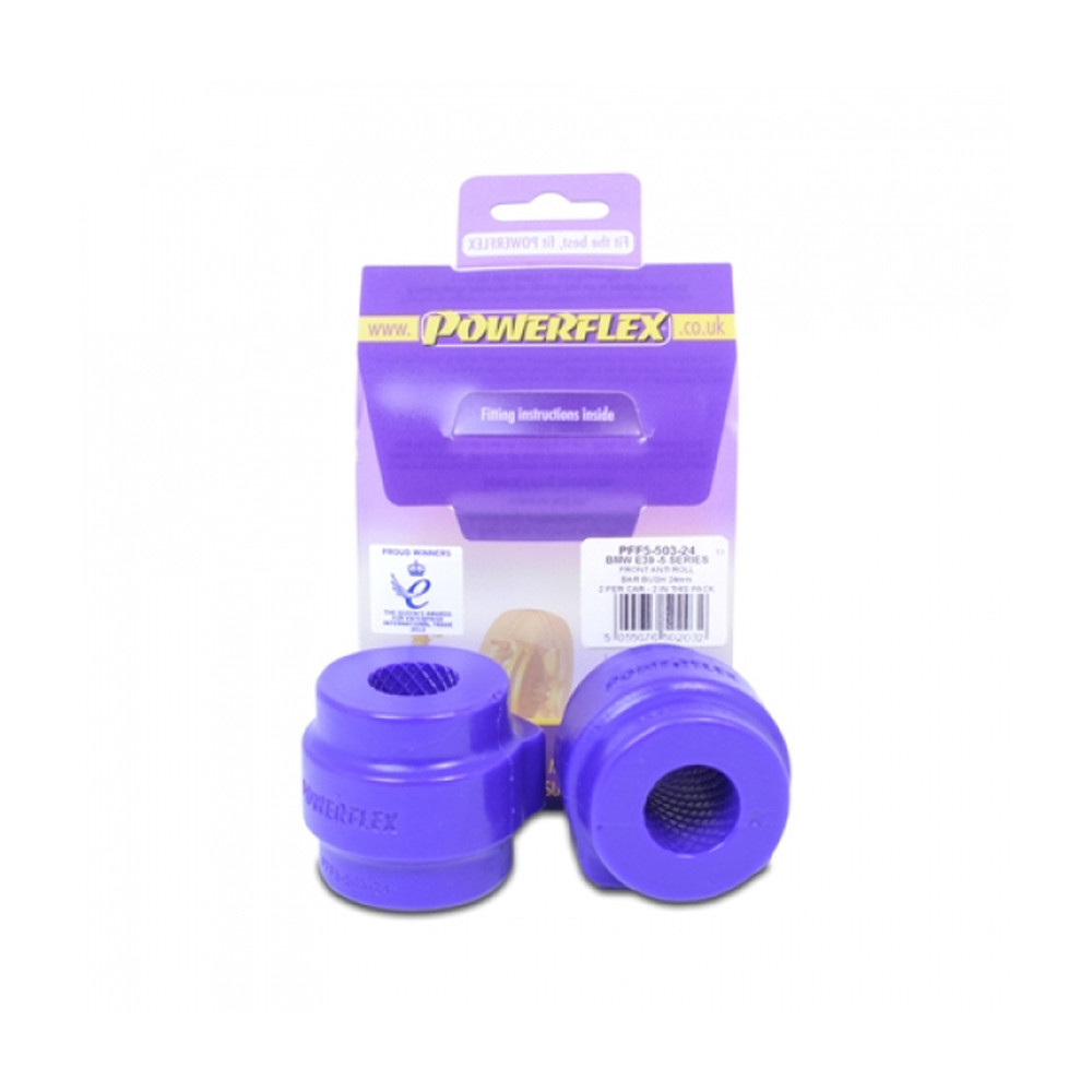 Silentbloc Powerflex pentru bară stabilizatoare față BMW E39, diametru 25 mm (2 bucăți) - PF-F550325-2 - PFF5-503-25 - 5055676502049